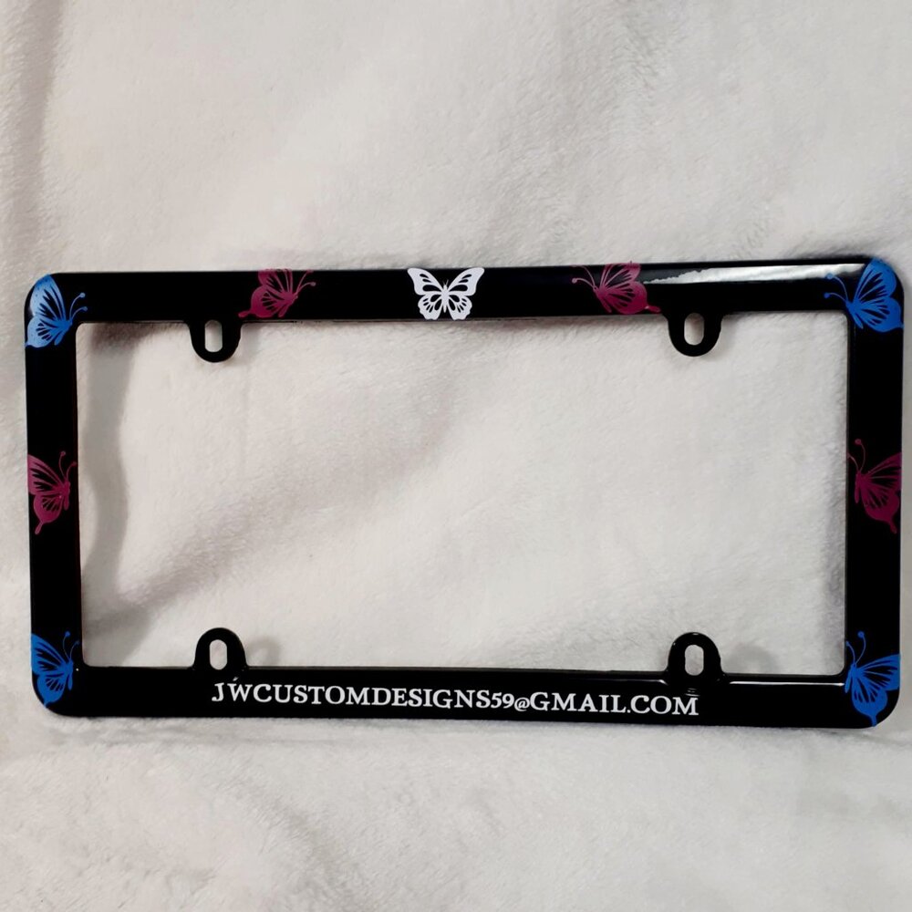 Butterfly License Plate Frame